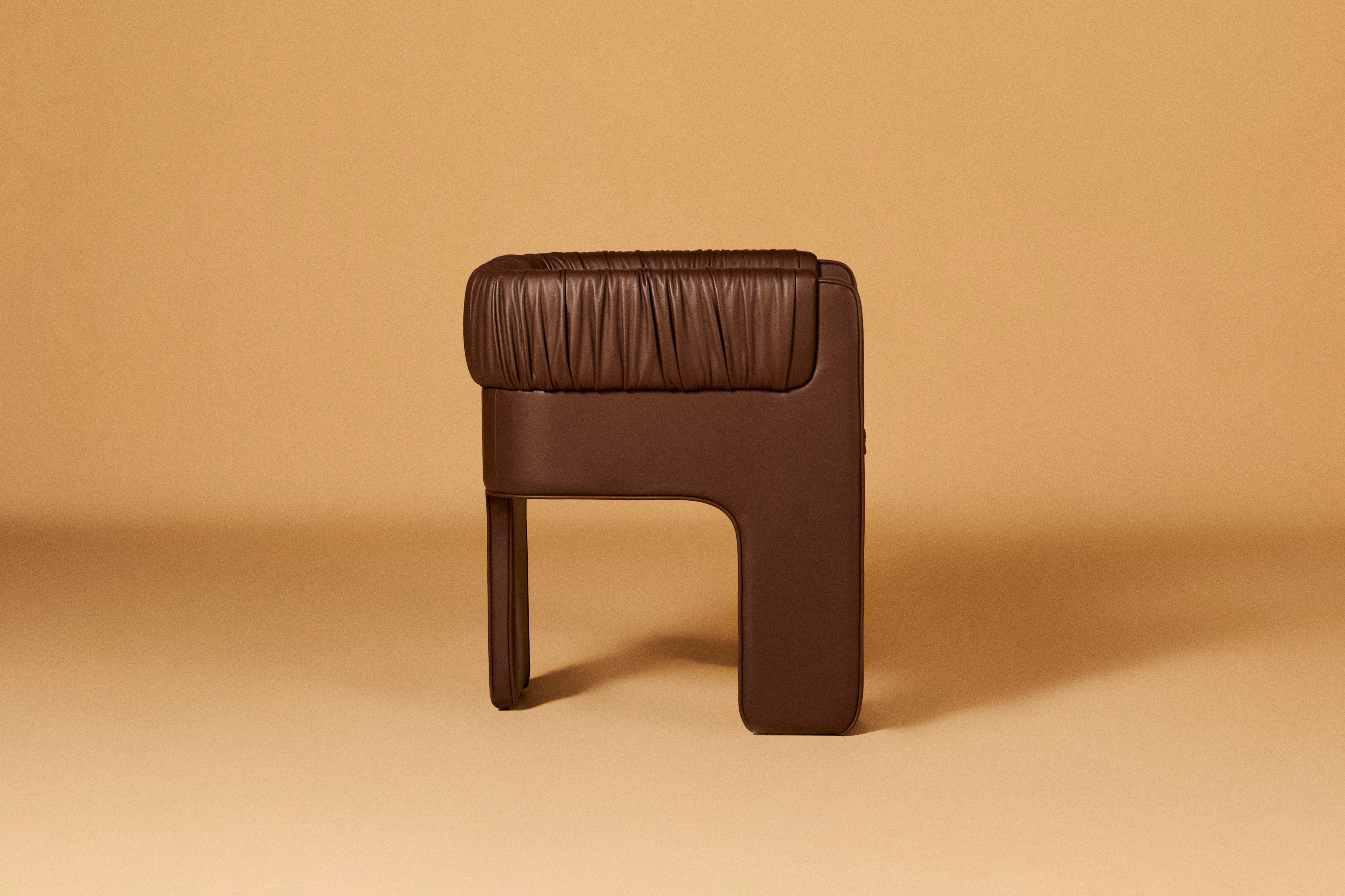 MARRONE SEMI-ANILINE LEATHER