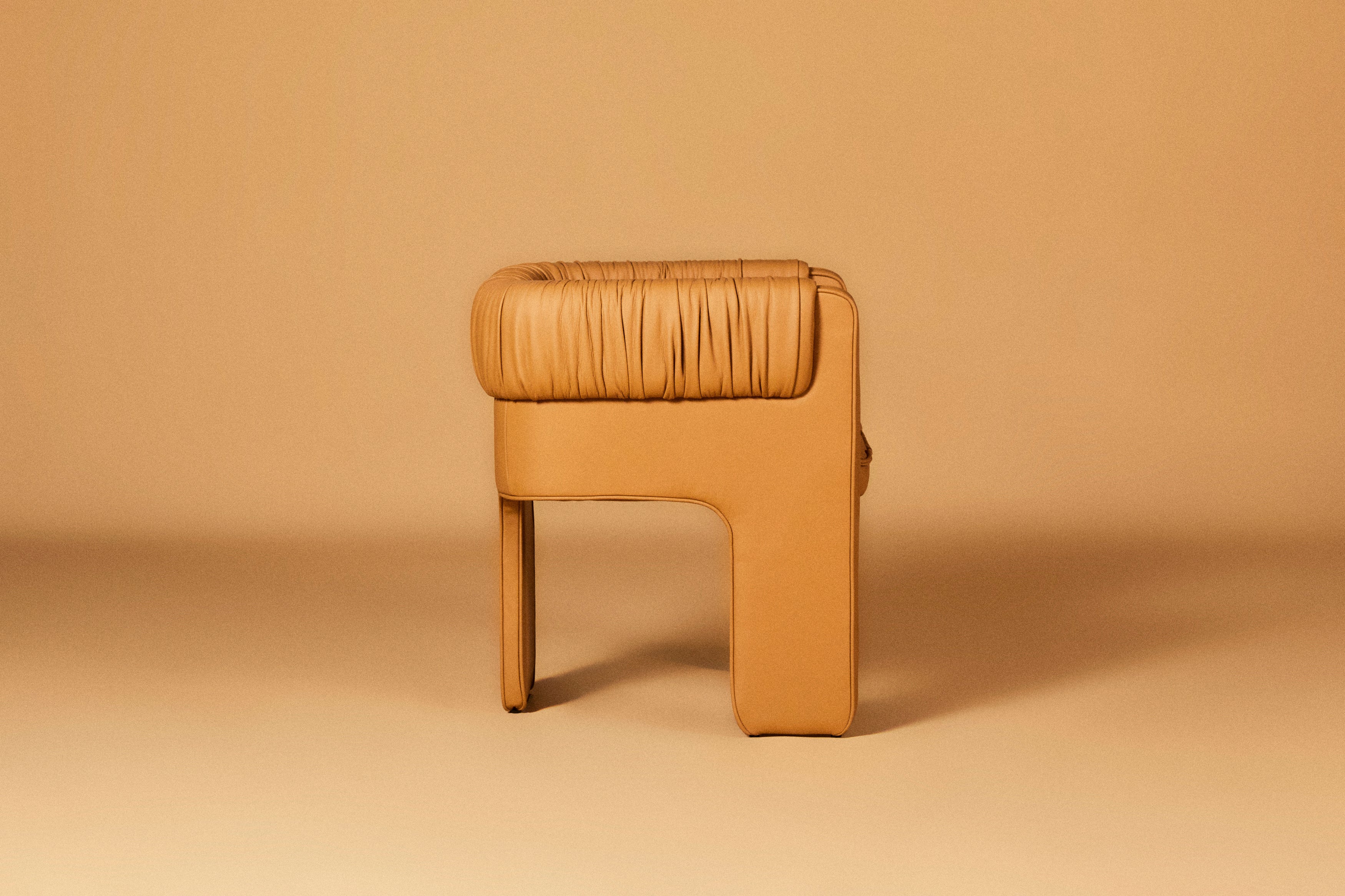 CARAMELLO SEMI-ANILINE LEATHER