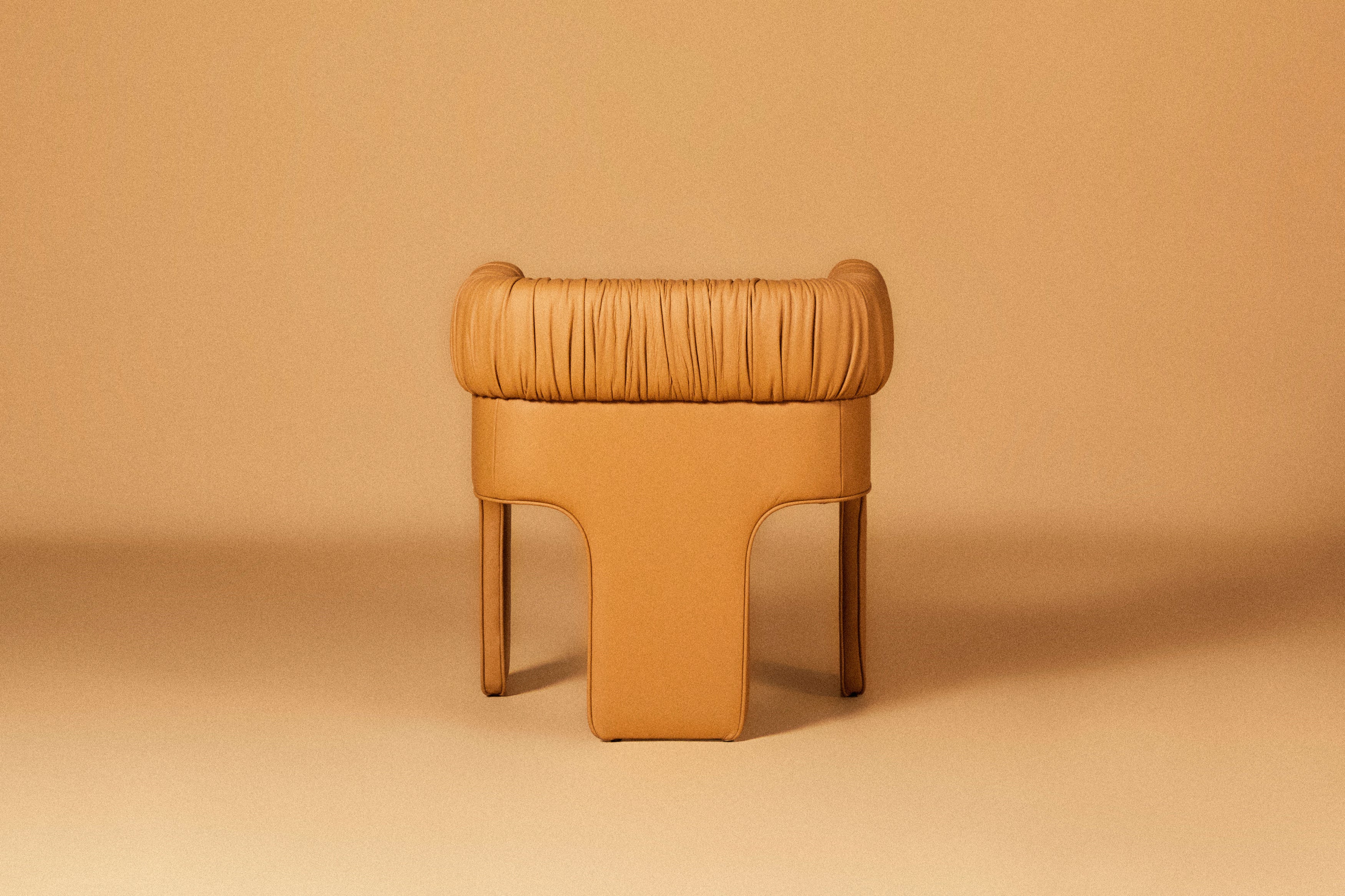 CARAMELLO SEMI-ANILINE LEATHER